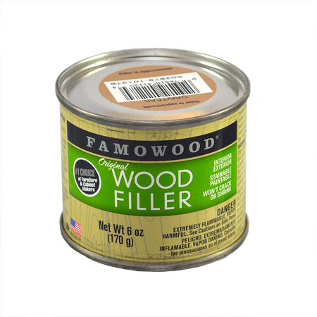 ECLECTIC PRODUCTS 6 Oz Oak Teak Famowood Solvent Based Original Wood Filler 36141128